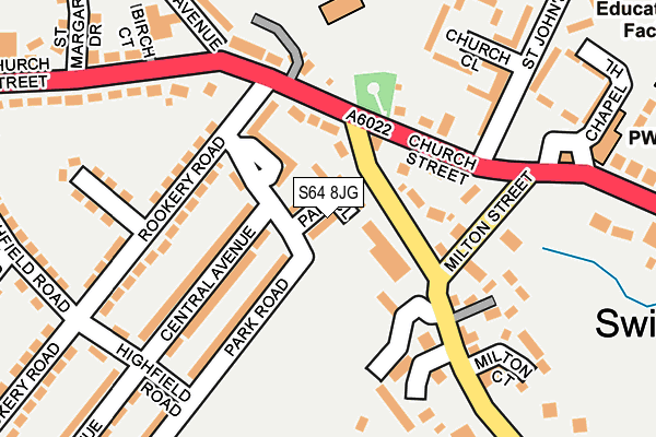 S64 8JG map - OS OpenMap – Local (Ordnance Survey)