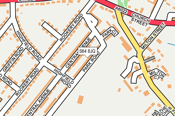 S64 8JQ map - OS OpenMap – Local (Ordnance Survey)