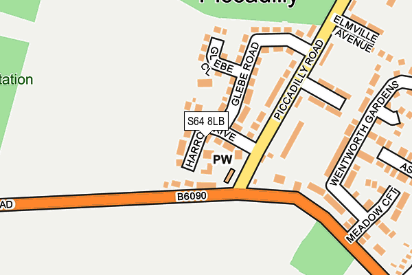 S64 8LB map - OS OpenMap – Local (Ordnance Survey)
