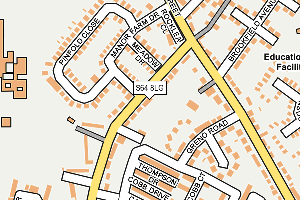 S64 8LG map - OS OpenMap – Local (Ordnance Survey)