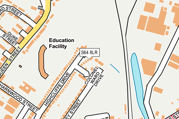 S64 8LR map - OS OpenMap – Local (Ordnance Survey)