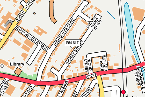 S64 8LT map - OS OpenMap – Local (Ordnance Survey)