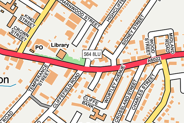 S64 8LU map - OS OpenMap – Local (Ordnance Survey)