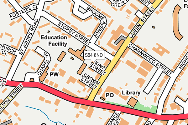 S64 8ND map - OS OpenMap – Local (Ordnance Survey)