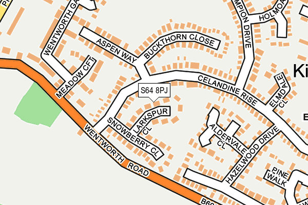 S64 8PJ map - OS OpenMap – Local (Ordnance Survey)