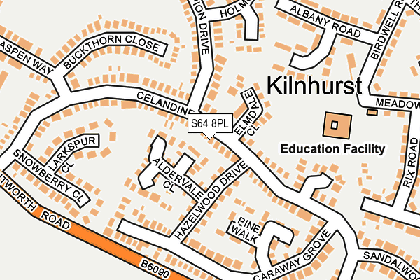 S64 8PL map - OS OpenMap – Local (Ordnance Survey)