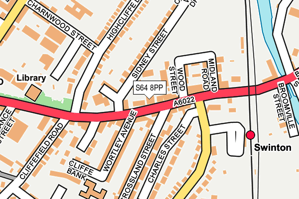 S64 8PP map - OS OpenMap – Local (Ordnance Survey)