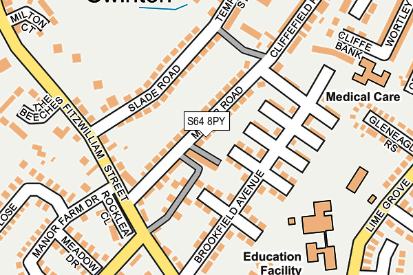 S64 8PY map - OS OpenMap – Local (Ordnance Survey)