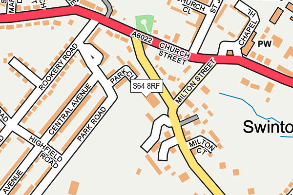 S64 8RF map - OS OpenMap – Local (Ordnance Survey)