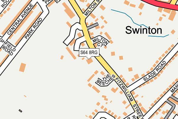 S64 8RG map - OS OpenMap – Local (Ordnance Survey)