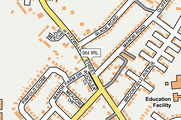 S64 8RL map - OS OpenMap – Local (Ordnance Survey)