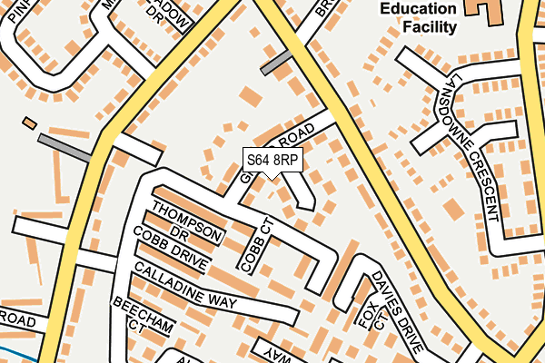 S64 8RP map - OS OpenMap – Local (Ordnance Survey)