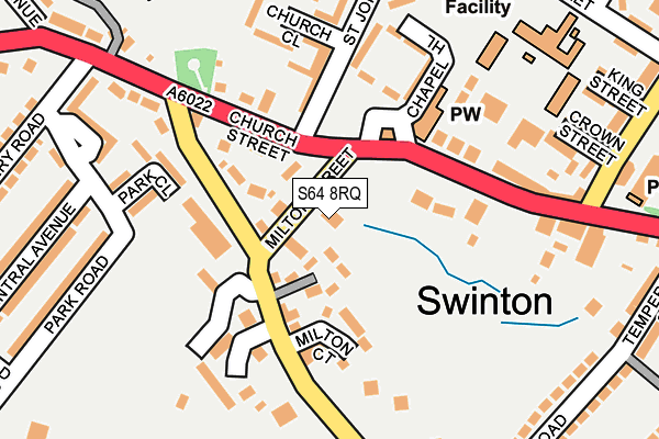 S64 8RQ map - OS OpenMap – Local (Ordnance Survey)