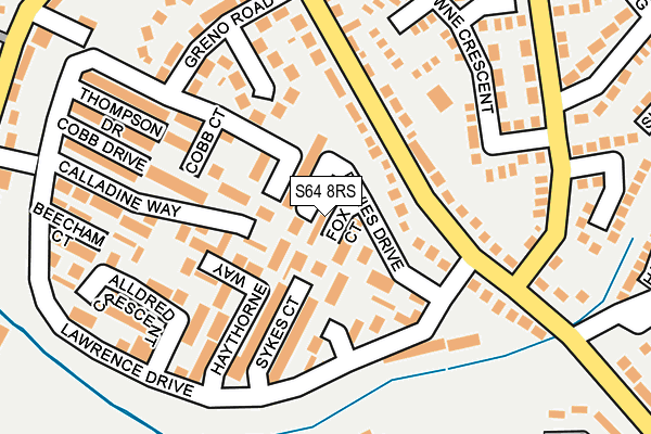 S64 8RS map - OS OpenMap – Local (Ordnance Survey)