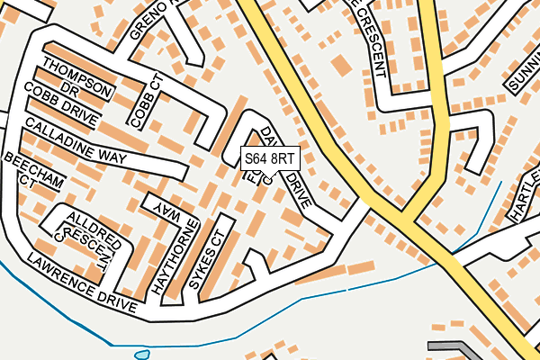 S64 8RT map - OS OpenMap – Local (Ordnance Survey)