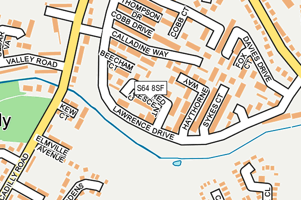 S64 8SF map - OS OpenMap – Local (Ordnance Survey)