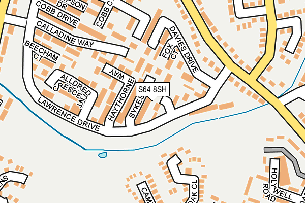 S64 8SH map - OS OpenMap – Local (Ordnance Survey)