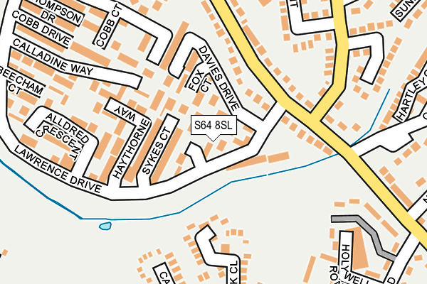 S64 8SL map - OS OpenMap – Local (Ordnance Survey)