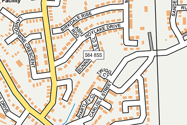 S64 8SS map - OS OpenMap – Local (Ordnance Survey)
