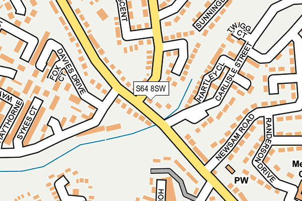 S64 8SW map - OS OpenMap – Local (Ordnance Survey)