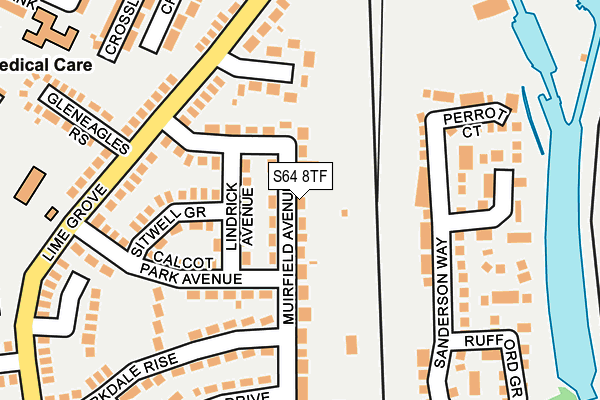 S64 8TF map - OS OpenMap – Local (Ordnance Survey)