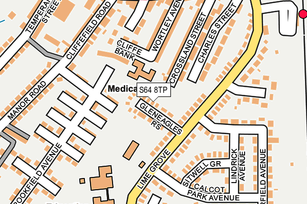S64 8TP map - OS OpenMap – Local (Ordnance Survey)