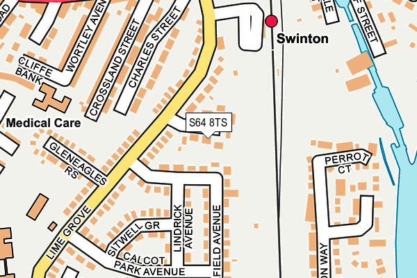 S64 8TS map - OS OpenMap – Local (Ordnance Survey)