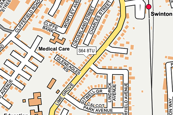 S64 8TU map - OS OpenMap – Local (Ordnance Survey)