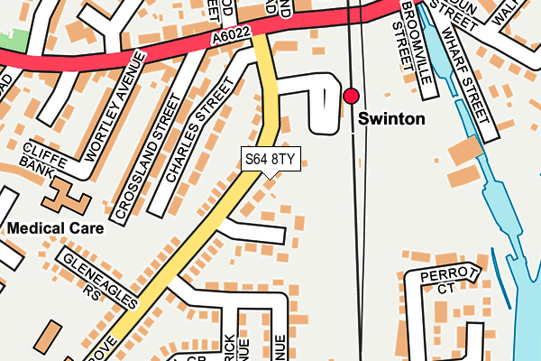 S64 8TY map - OS OpenMap – Local (Ordnance Survey)