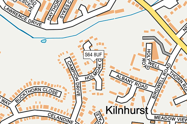 S64 8UF map - OS OpenMap – Local (Ordnance Survey)