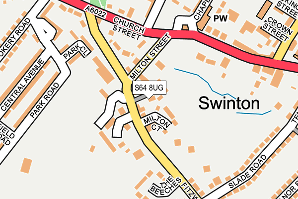 S64 8UG map - OS OpenMap – Local (Ordnance Survey)