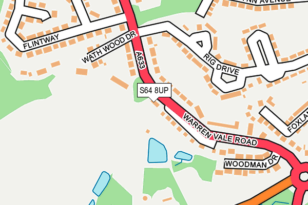 S64 8UP map - OS OpenMap – Local (Ordnance Survey)