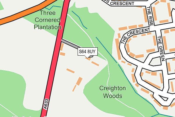 S64 8UY map - OS OpenMap – Local (Ordnance Survey)