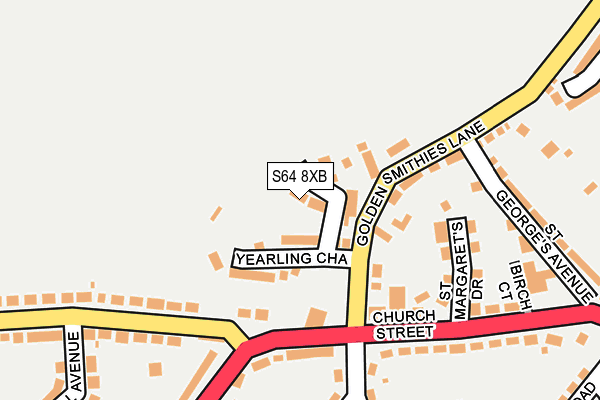 S64 8XB map - OS OpenMap – Local (Ordnance Survey)