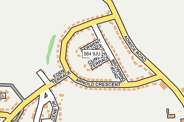 S64 9JU map - OS OpenMap – Local (Ordnance Survey)