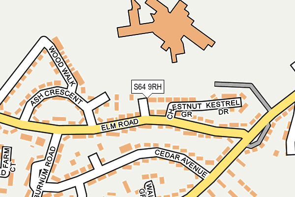 S64 9RH map - OS OpenMap – Local (Ordnance Survey)