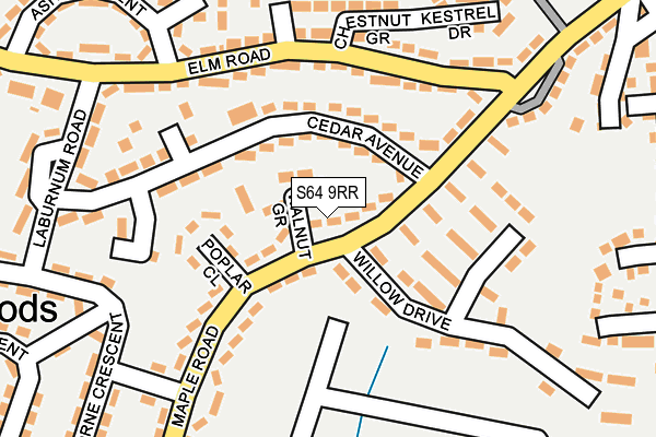 S64 9RR map - OS OpenMap – Local (Ordnance Survey)