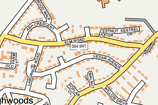 S64 9RT map - OS OpenMap – Local (Ordnance Survey)