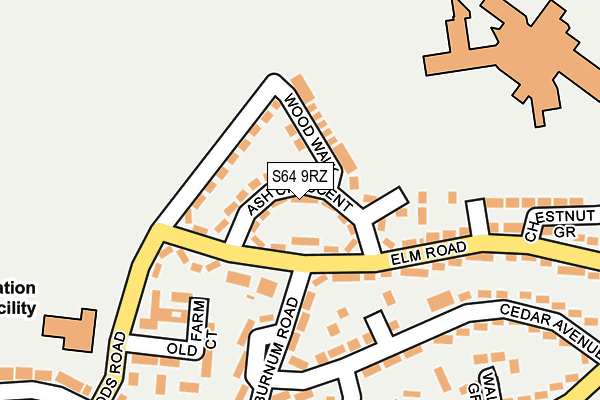 S64 9RZ map - OS OpenMap – Local (Ordnance Survey)