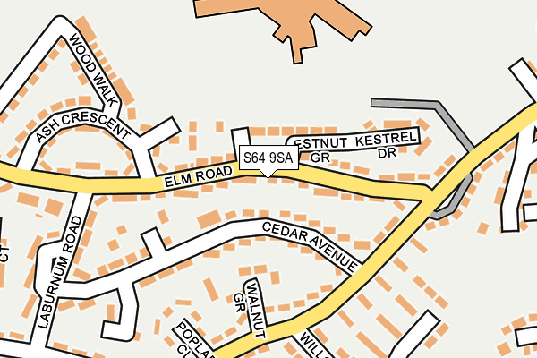 S64 9SA map - OS OpenMap – Local (Ordnance Survey)