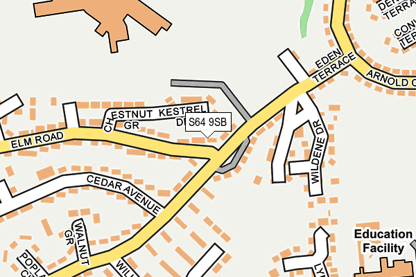 S64 9SB map - OS OpenMap – Local (Ordnance Survey)
