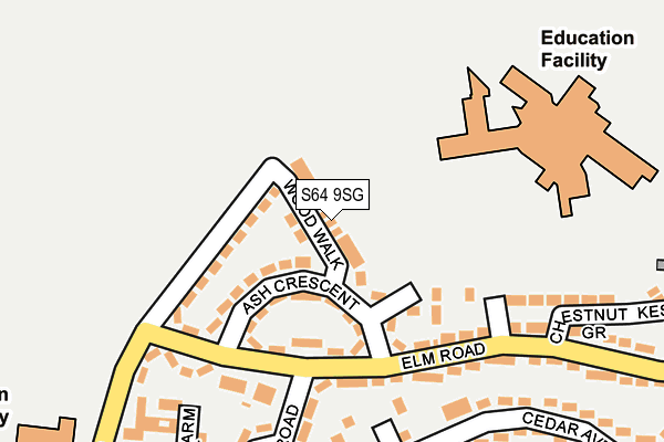 S64 9SG map - OS OpenMap – Local (Ordnance Survey)