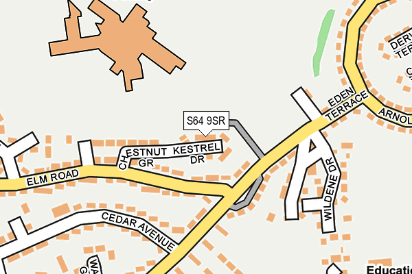 S64 9SR map - OS OpenMap – Local (Ordnance Survey)