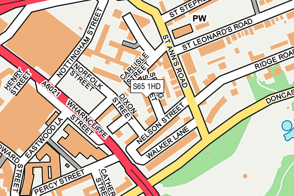 S65 1HD map - OS OpenMap – Local (Ordnance Survey)