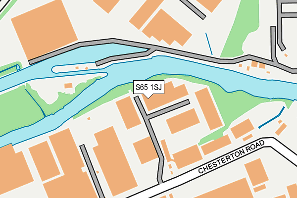S65 1SJ map - OS OpenMap – Local (Ordnance Survey)