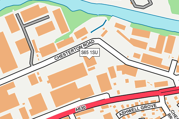 S65 1SU map - OS OpenMap – Local (Ordnance Survey)
