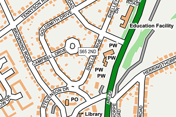 S65 2ND map - OS OpenMap – Local (Ordnance Survey)