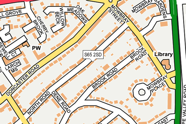 S65 2SD map - OS OpenMap – Local (Ordnance Survey)