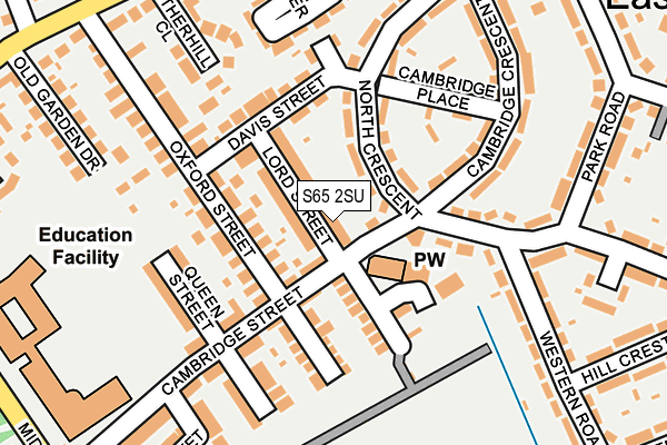 S65 2SU map - OS OpenMap – Local (Ordnance Survey)