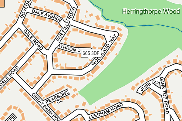 S65 3DF map - OS OpenMap – Local (Ordnance Survey)